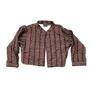 Mapes Jacket Boys 30 Multicolor Indian Ethnic Print Long Sleeve Traditional Top